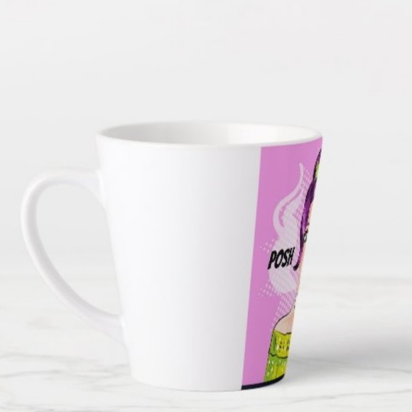 NEW! Posh Fuel Retro 12oz Poshmark Latte Mug - Picture 3 of 5